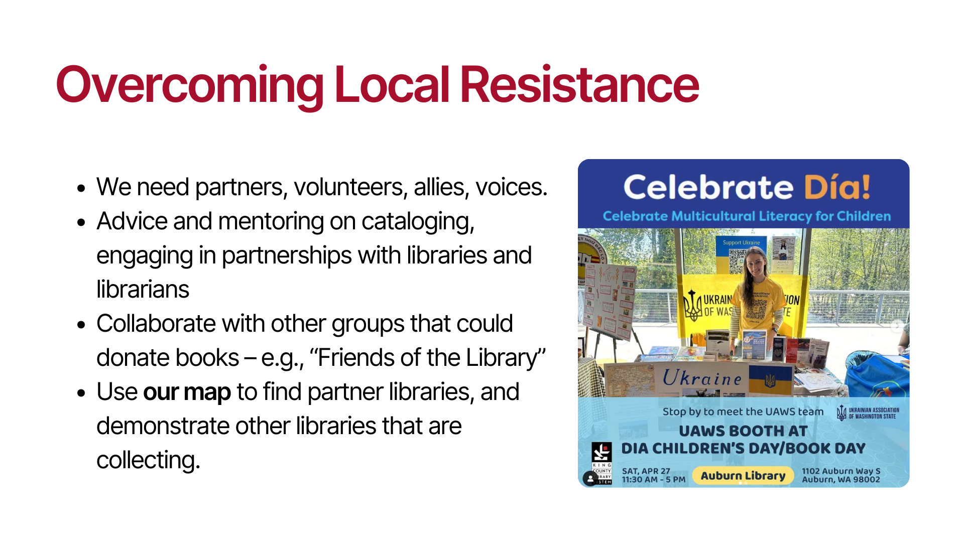 Overcoming Local Resistance from Libraries